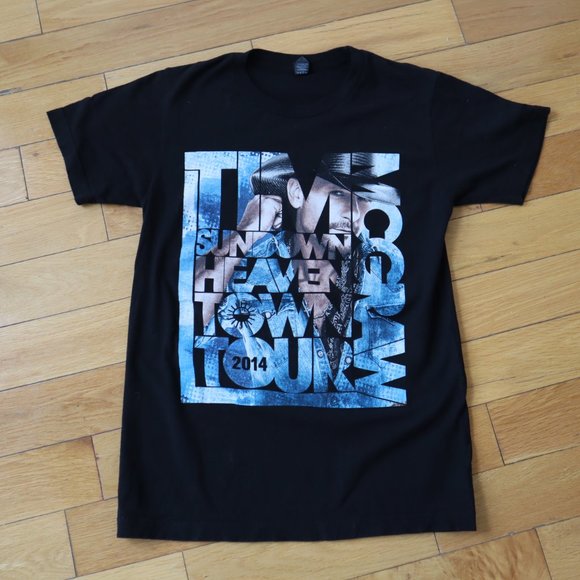 Tim McGraw Sundown Heaven Town 2014 Tour T Shirt, Size Small - Picture 5 of 8